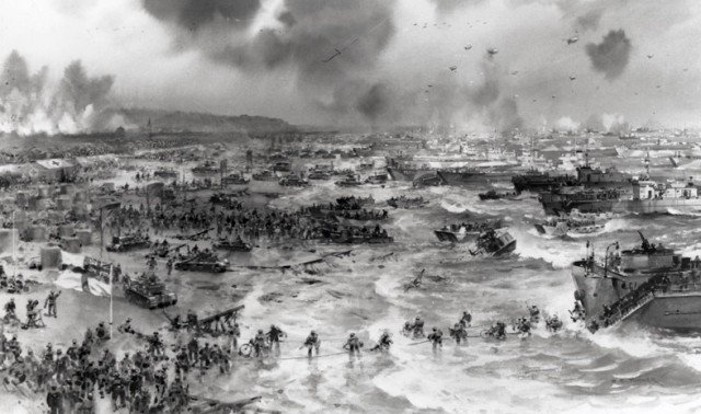 On June 6, 1944, US, British and Canadian forces invaded the coast of northern France in Normandy