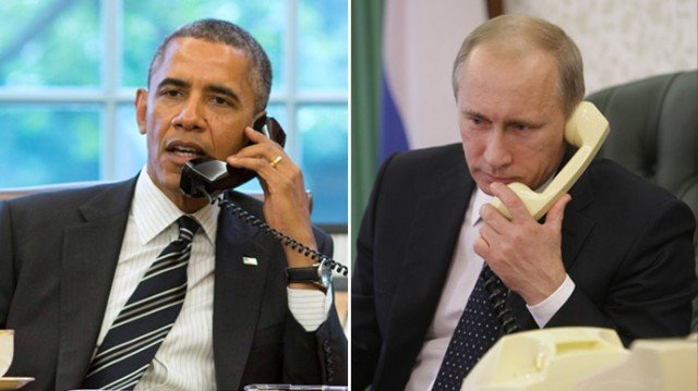 President Barack Obama has urged Russian President Vladimir Putin to stop the flow of weapons into Ukraine and halt support for separatists