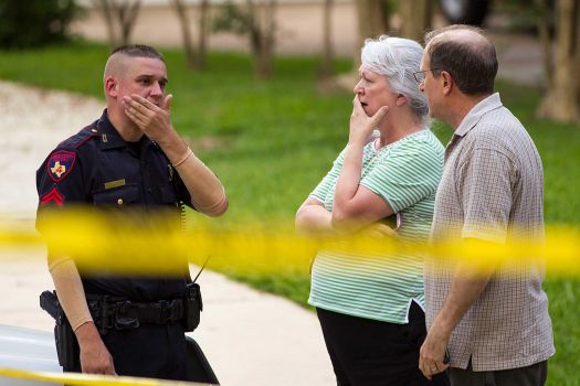 A father is suspected of shooting six dead near Houston