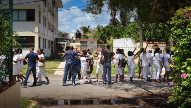Ladies in White members were detained during a protest march in Cuba