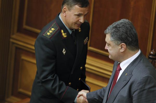 Lt. Gen. Valeriy Heletey was approved by Ukraine’s parliament as new defense minister after being recommended by President Petro Poroshenko