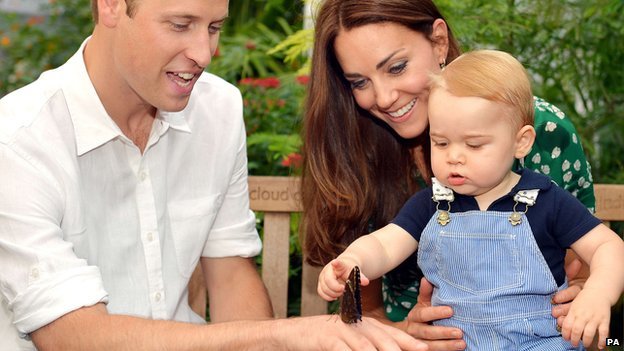 Prince William and Kate Middleton have released new pictures as Prince George Alexander Louis celebrates his first birthday