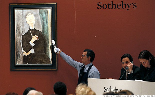 Sotheby's and eBay will create a web platform to allow viewers to bid on and buy art