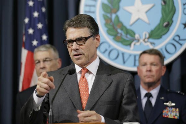Texas Governor Rick Perry is sending 1,000 National Guard troops to the US border with Mexico