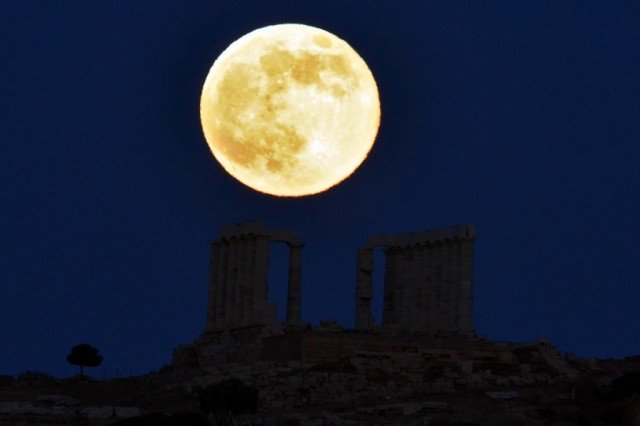 The perigee supermoon is when the moon appears larger and brighter in the sky owing to its elliptical orbit of Earth