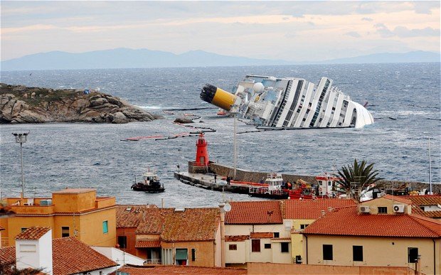 The wrecked Costa Concordia is being raised in one of the biggest maritime salvage operations in history