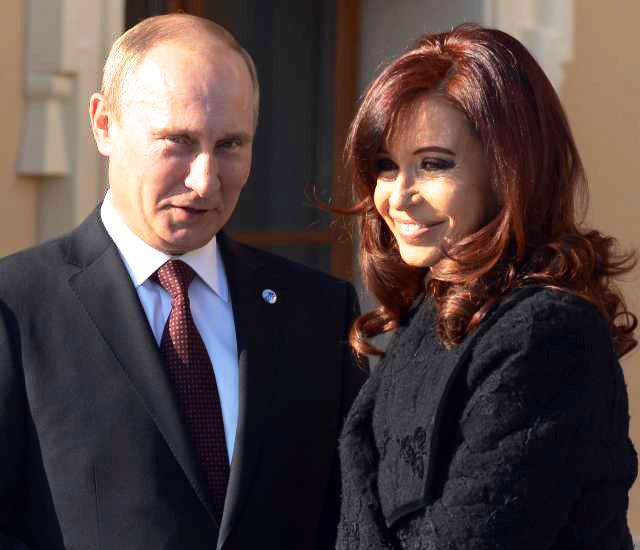Vladimir Putin has been holding bilateral talks with President Cristina Fernandez de Kirchner during his visit to Argentina