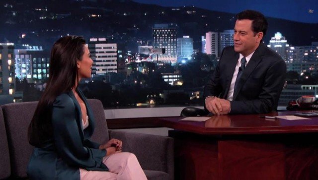 Kim Kardashian shared the unedited highlights of her European wedding on Jimmy Kimmel Live