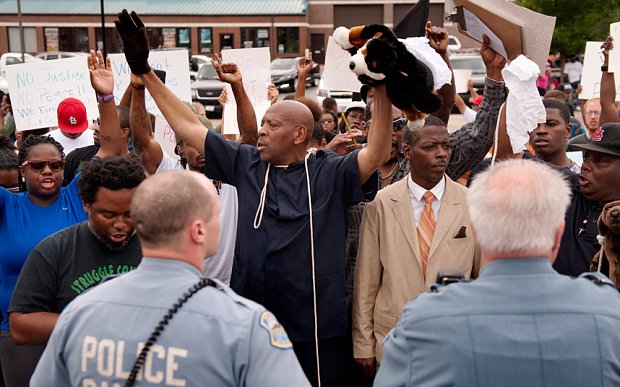 Rioting over the killing of Michael Brown by a police officer has erupted in Missouri