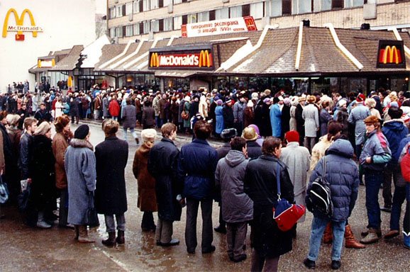 Russia’s first ever McDonald's opened in 1990 in Moscow’s Pushkin Square