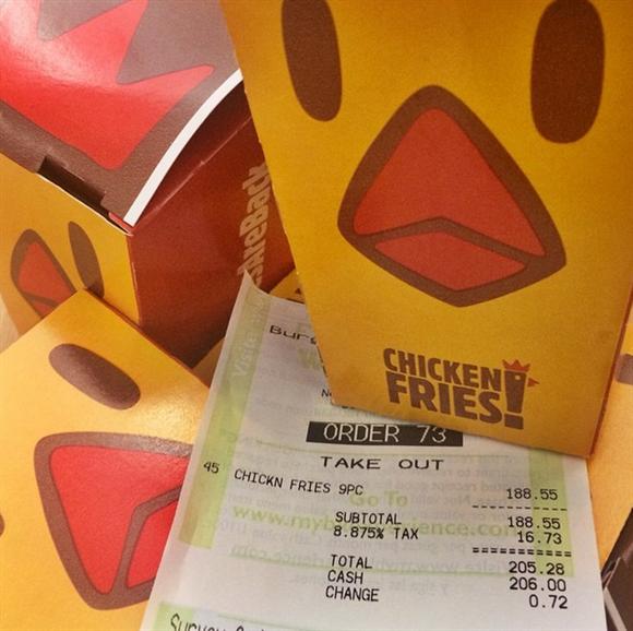 Scott Disick showed off his purchase of 45 boxes of Burger King 9-piece chicken fries