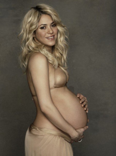 Shakira welcomed her first son Milan in January 2013