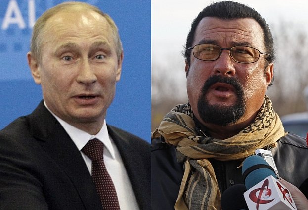 Steven Seagal has played a concert in Crimea on a stage adorned with the flag of pro-Russian separatists in Ukraine