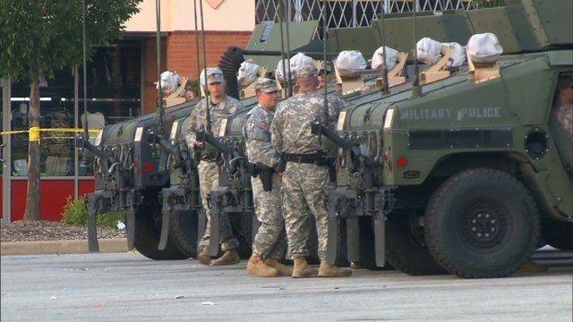 The National Guard troops were deployed in Ferguson when demonstrations became more violent over Michael Brown’s shooting