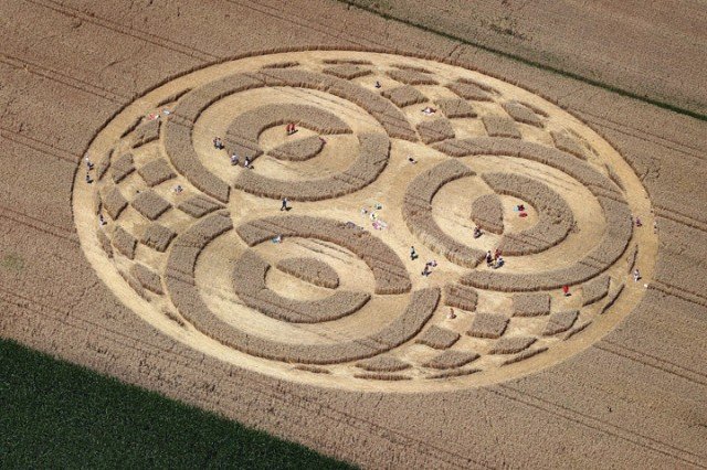 The circle in Raisting, upper Bavaria, has a diameter of 246ft and is formed of three rings
