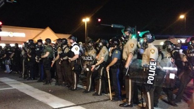 Thirty one people have been arrested in Ferguson, Missouri, during another night of angry protests
