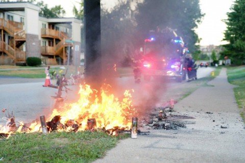Burning of Michael Brown memorial led to more Ferguson protests 