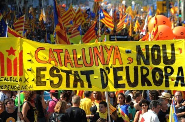 Catalonia has a large-scale support for independence from Spain