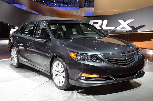 Honda Acura RLX is a car that can safely drive itself on the freeway while the driver's hands are off the wheel