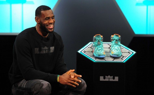LeBron James showed off a new look at Nike's Oregon headquarters to promote the release of his LeBron 12 line shoes