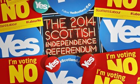 People are voting on whether Scotland should stay in the UK or become an independent nation