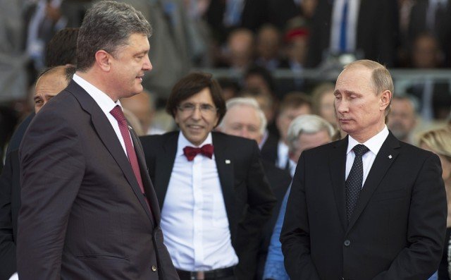 Petro Poroshenko has agreed with Vladimir Putin by phone on a cease-fire process for eastern Ukraine