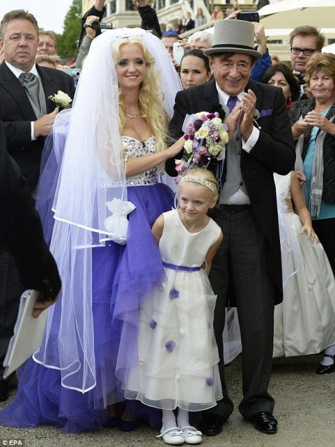 Richard Lugner married former model Cathy Schmitz at Schonbrunn Palace in Vienna