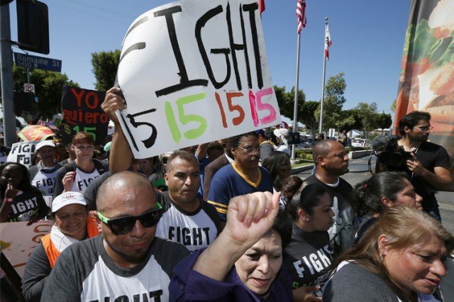 The Los Angeles city council has voted to raise the minimum wage at large hotels to $15.37 per hour
