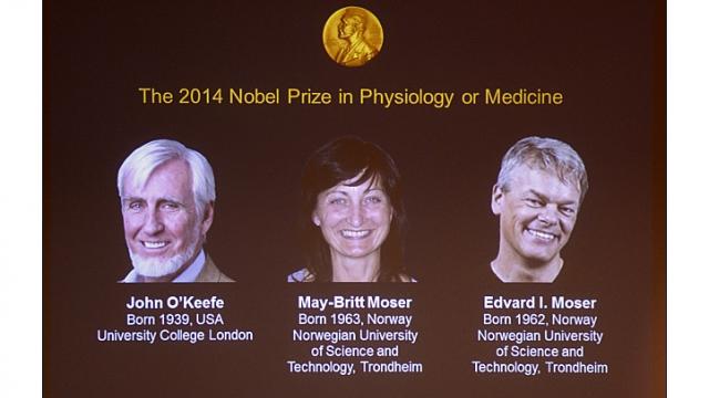 John O'Keefe as well as May-Britt Moser and Edvard Moser share the award for the discovery of brain’s GPS system