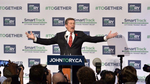 John Tory has been elected as the mayor of the Canadian city of Toronto, defeating the brother of controversial incumbent Rob Ford