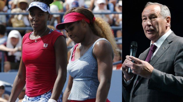 Russian Tennis Federation President Shamil Tarpischev has been fined $25,000 for referring to Serena and Venus Williams as the Williams brothers