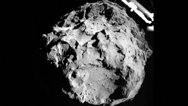 Philae probe has sent first pictures after a historic comet landing