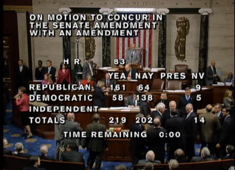 2015 US spending bill vote