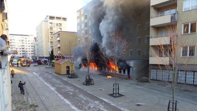 Eskilstuna mosque set on fire