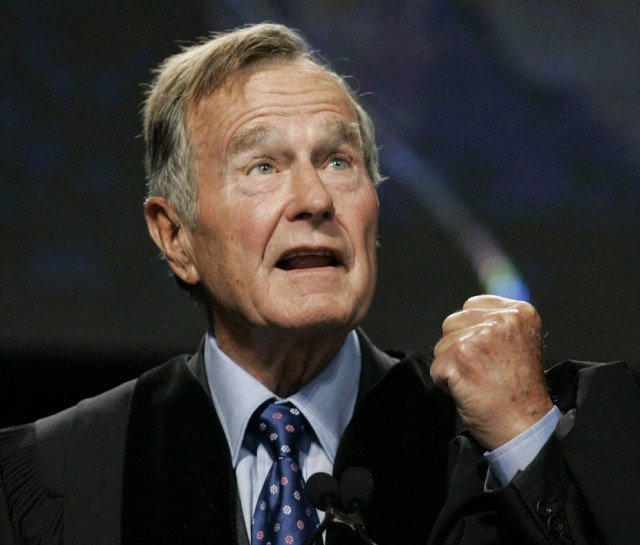 George HW Bush hospitalized