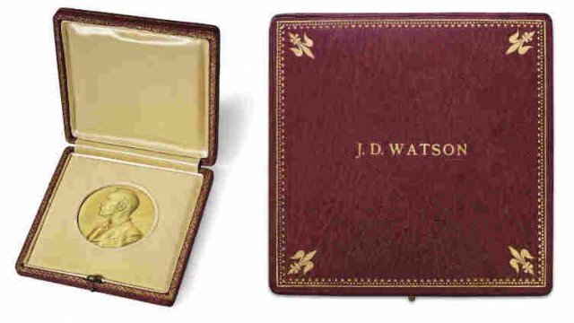 James Watson Nobel Prize medal