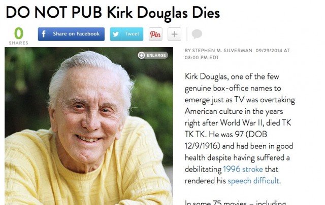 Kirk Douglas obituary People magazine