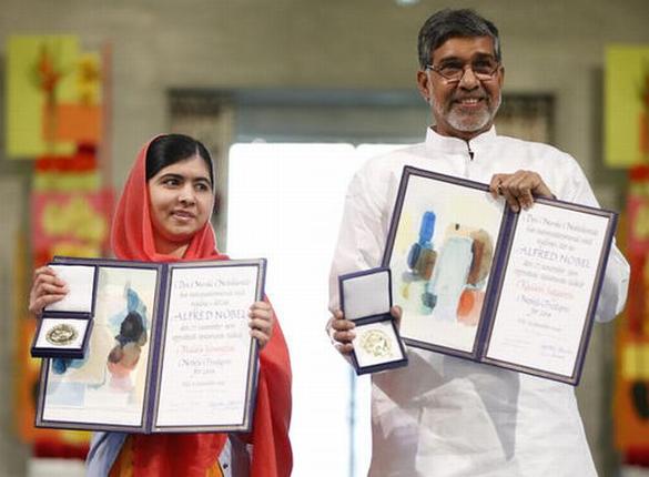 Malala Yousafzai and Kailash Satyarthi Nobel Peace Prize