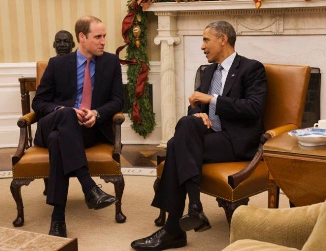 Prince William meets Barack Obama