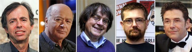 Charlie Hebdo victims: economist Bernard Maris, cartoonists Georges Wolinski and Cabu, editor Stephane Charbonnier and cartoonist Bernard Verlhac