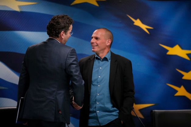 Jeroen Dijsselbloem and Yanis Varoufakis