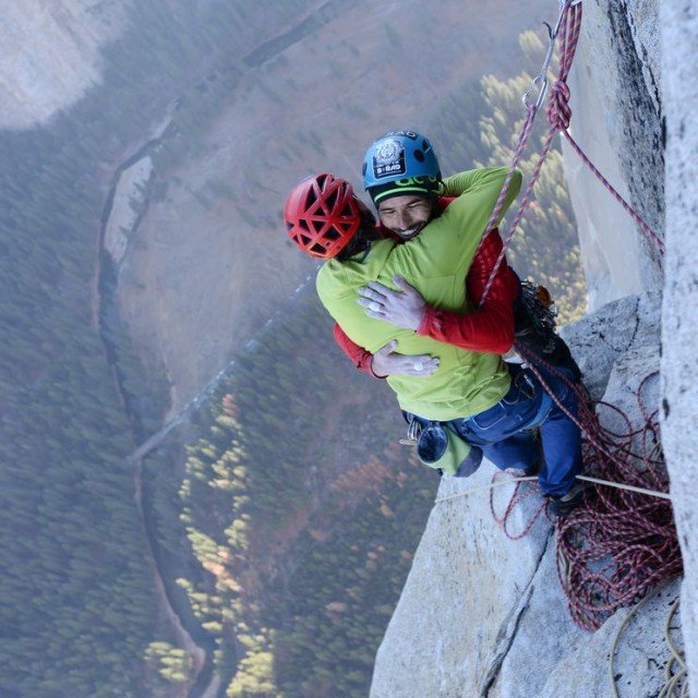 Kevin Jorgeson and Tommy Caldwell reach El Capitan peak