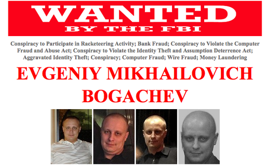 Evgeniy Bogachev FBI most wanted cyber criminal