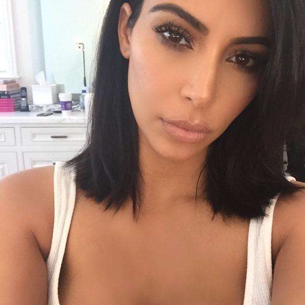 Kim Kardashian haircut 2015