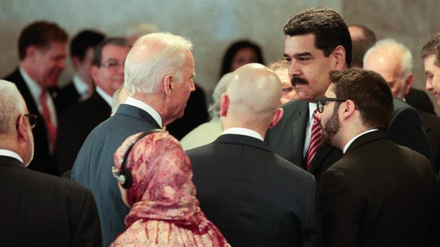 Nicolas Maduro and Joe Biden in Brazil