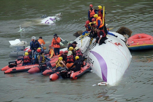 TransAsia plane crash Taiwan river