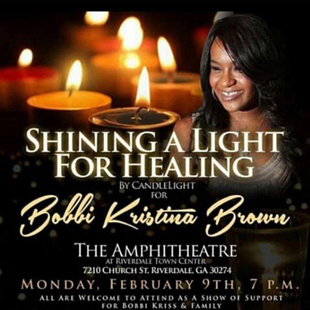 Vigil for healing Bobbi Kristina Brown