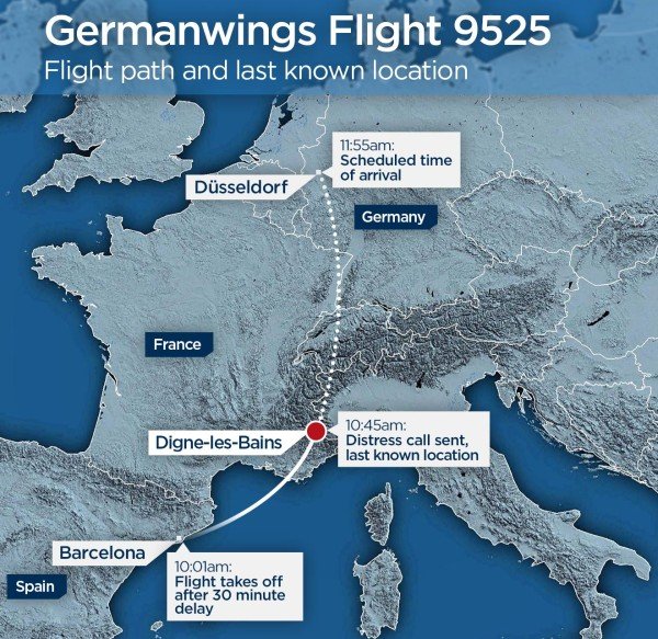 Germanwings plane crash French Alps