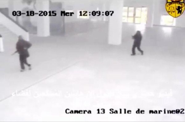 Security video Tunisia Bardo museum attack