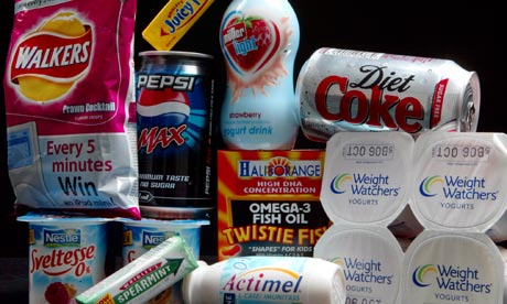 Aspartame food and drinks